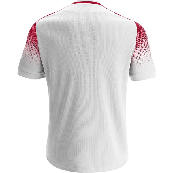 Macron Alioth Maillot Manches Courtes Hommes - Blanc / Rouge