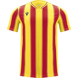 Macron Sceptrum Maillot Manches Courtes Enfants - Jaune / Rouge