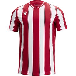 Macron Sceptrum Shirt Korte Mouw Heren - Rood / Wit