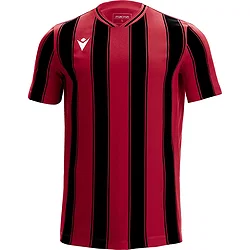 Macron Sceptrum Shirt Korte Mouw Heren - Rood / Zwart