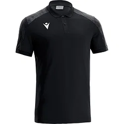 Macron Excellence Rock Polo Heren - Zwart / Donkergrijs