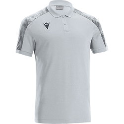Macron Excellence Rock Polo Heren - Zilver / Antraciet