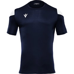 Macron Polis Maillot Manches Courtes Enfants - Marine / Blanc