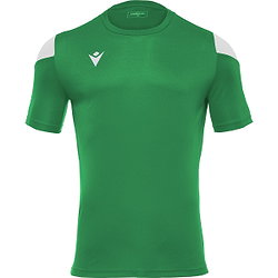 Macron Polis Maillot Manches Courtes Enfants - Vert / Blanc