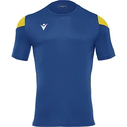 Macron Polis Shirt Korte Mouw Heren - Royal / Geel