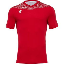 Macron Nash Maillot Manches Courtes Enfants - Rouge / Blanc