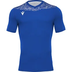 Macron Nash Shirt Korte Mouw Heren - Royal / Wit