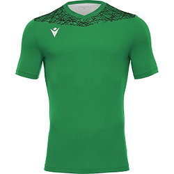 Macron Nash Maillot Manches Courtes Hommes - Vert / Noir