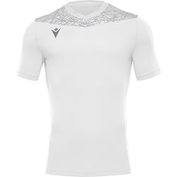 Macron Nash Shirt Korte Mouw Heren - Wit / Zilver