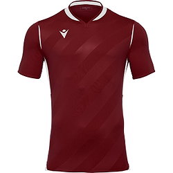 Macron Kimah Shirt Korte Mouw Kinderen - Bordeaux / Wit