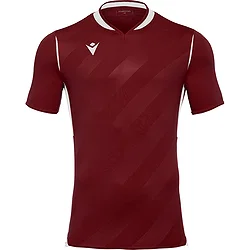 Macron Kimah Maillot Manches Courtes Hommes - Bordeaux / Blanc