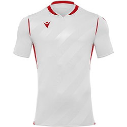 Macron Kimah Shirt Korte Mouw Heren - Wit / Rood