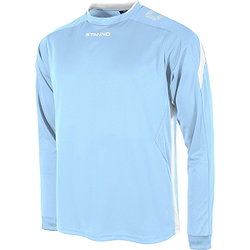 Stanno Drive Voetbalshirt Lange Mouw Heren - Lichtblauw / Wit