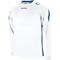 Stanno Drive Maillot À Manches Longues Hommes - Blanc / Royal