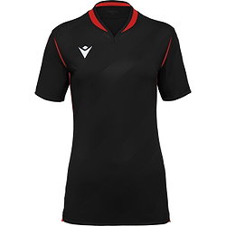 Macron Alya Shirt Korte Mouw Dames - Zwart / Rood