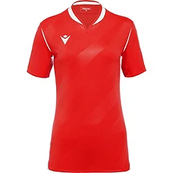 Macron Alya Maillot Manches Courtes Femmes - Rouge / Blanc