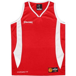Spalding Jam Basketbalshirt Kinderen - Rood / Wit