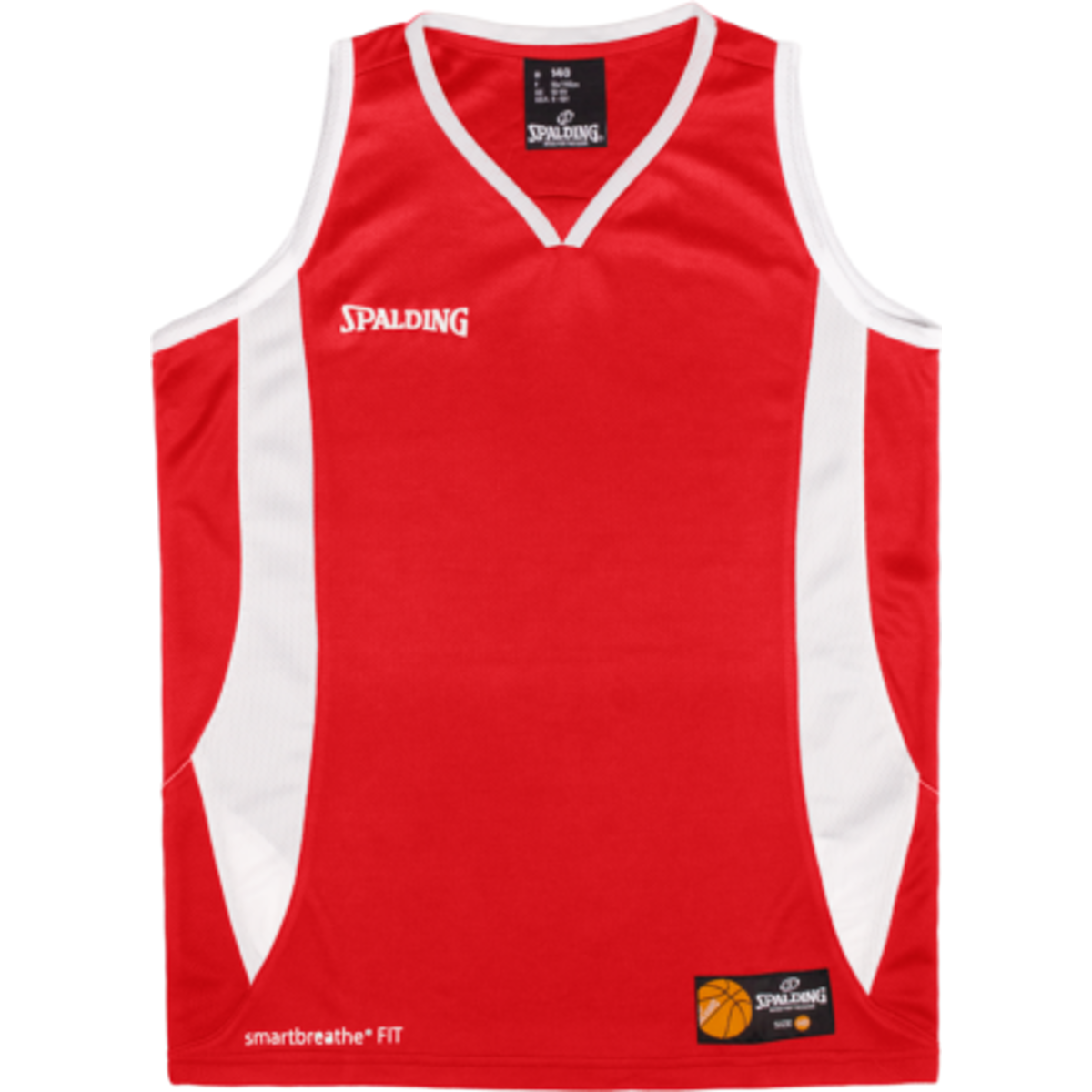 Maillot de basket enfant réversible Spalding blanc/rouge – taille XXXS (50x37 cm) - Sport & Plein air