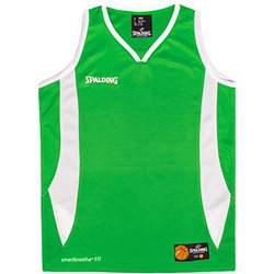 Spalding Jam Basketbalshirt Kinderen - Groen / Wit