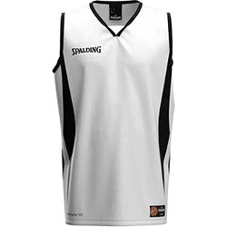 Spalding Jam Basketbalshirt Heren - Wit / Zwart