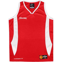 Spalding Jam Maillot De Basketball Hommes - Rouge / Blanc