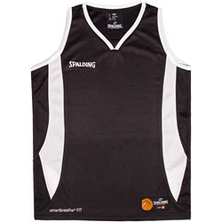 Spalding Jam Maillot De Basketball Hommes - Noir / Blanc