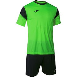Joma Phoenix Ensemble De Foot À Manches Courtes Hommes - Vert Fluo / Noir