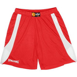 Spalding Jam Short De Basketball Enfants - Rouge / Blanc