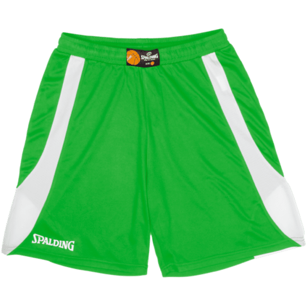 Spalding Jam Short De Basketball Hommes - Vert / Blanc