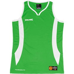 Spalding Jam Basketbalshirt Dames - Groen / Wit