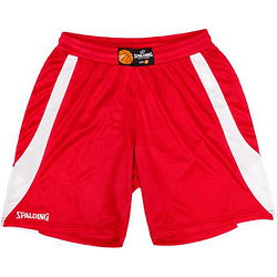 Spalding Jam Short De Basketball Femmes - Rouge / Blanc