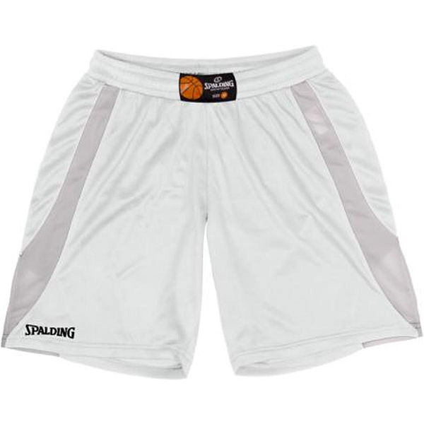 Spalding Jam Short De Basketball pour Femmes Blanc Argent