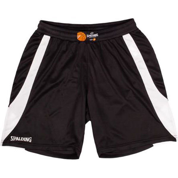 Spalding Jam Short De Basketball pour Femmes Noir Blanc