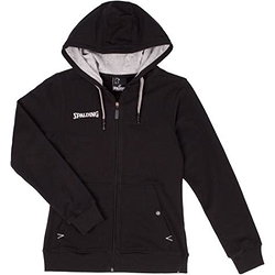 Spalding Flow Zipper Kapuzensweat Damen - Schwarz