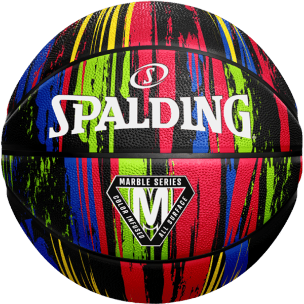 linnen serveerster Verspreiding Spalding Marble (Size 5) Basketbal voor Kinderen | Zwart - Multicolor |  Teamswear