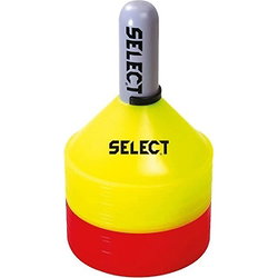 Select (24 Pcs) Markierungshütchen - Neongelb / Neonrot