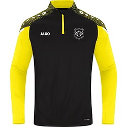 Jako Performance Ziptop Kinderen - Zwart / Zachtgeel