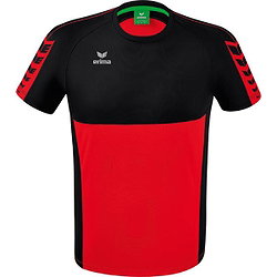 Erima Six Wings T-Shirt Enfants - Rouge / Noir