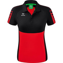 Erima Six Wings Polo Femmes - Noir / Rouge