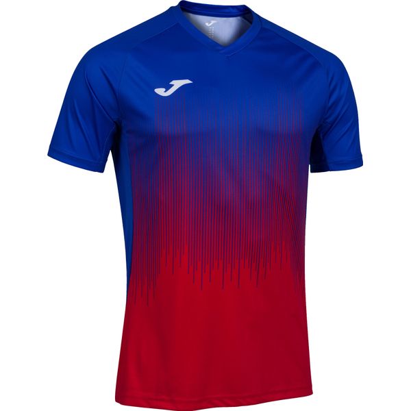 Joma Tiger IV Maillot Manches Courtes Hommes - Royal / Rouge
