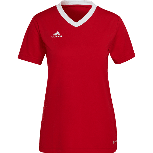 Adidas Entrada 22 Maillot Manches Courtes Femmes - Rouge
