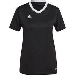 Adidas Entrada 22 Shirt Korte Mouw Dames - Zwart