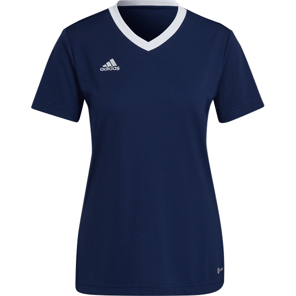 Adidas Entrada 22 Shirt Korte Mouw Dames - Marine