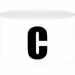Select + C Aanvoerdersband - Wit / Zwart