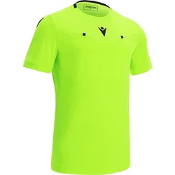 Macron Frisk Scheidsrechtersshirt Korte Mouw Heren - Fluogeel