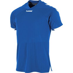 Hummel Fyn Maillot Manches Courtes Enfants - Royal / Blanc