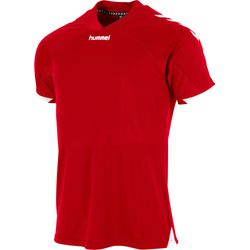 Voorvertoning: Hummel Fyn Shirt Korte Mouw Kinderen - Rood / Wit
