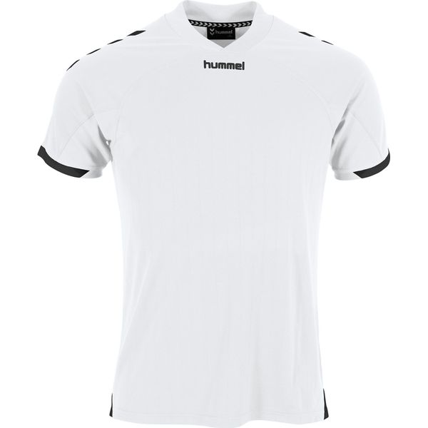 Hummel Fyn Shirt Korte Mouw Kinderen - Wit / Zwart