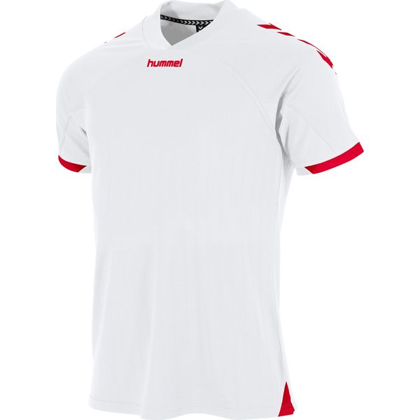 Hummel Fyn Shirt Korte Mouw Kinderen - Wit / Rood