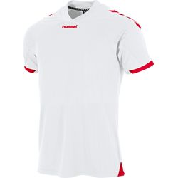 Voorvertoning: Hummel Fyn Shirt Korte Mouw Heren - Wit / Rood